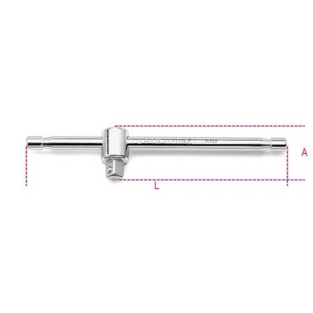QUADRO MASCHIO 1/4" CON SPINA SCORREVOLE CROMATO ART. 900/42   