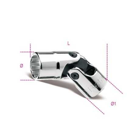 CHIAVI A BUSSOLA A MANO SNODATE BOCCA POLIGONALE MM 17 ART. 910B/SN   