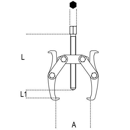ESTRATTORE A DUE GRIFFE REVERSIBILI ART. 1520/1   