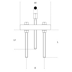 TIRANTI PER SEPARATORI 1534 ART. 1533/2    2