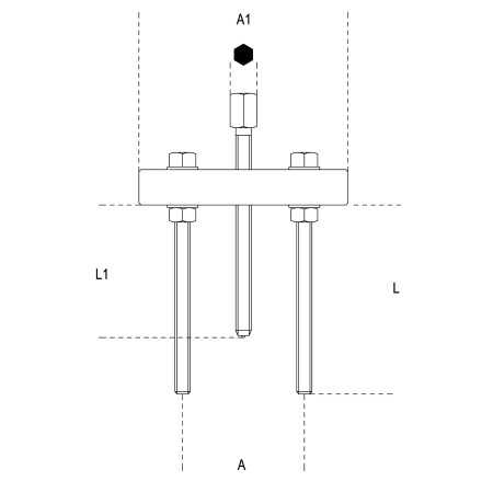 TIRANTI PER SEPARATORI 1534 ART. 1533/5A 