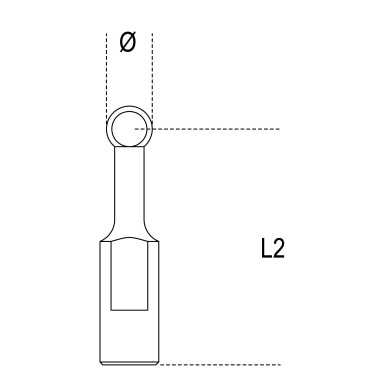 SET DI 3 COPPIE DI TERMINALI A FALSA SFERA ART. 1547KP/2