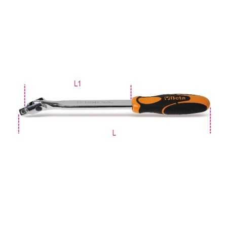 QUADRO MASCHIO 3/8" SNODATO CON IMPUGNATURA CROMATO ART. 910/36A   