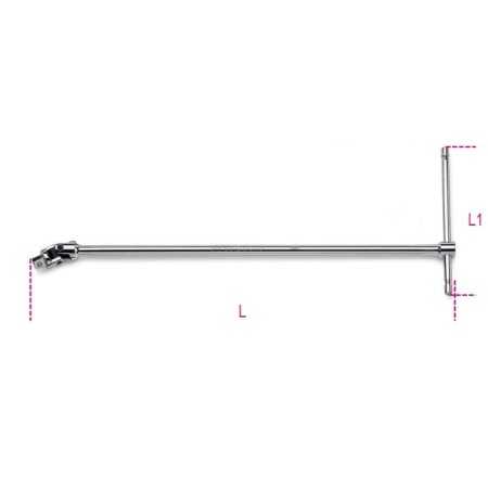 QUADRO MASCHIO 3/8" SNODATO A T CROMATO ART. 910/40