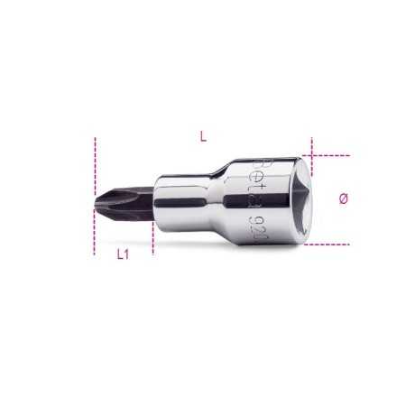 CHIAVI A BUSSOLA A GIRAVITE PER VITI CON IMPRONTA A CROCE PHILIPS® PH2 ART. 920PH   