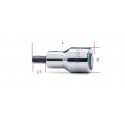CHIAVI A BUSSOLA MASCHIO ESAGONALE CON QUADRO FEMMINA 1/2" CROMATE  DA 1/4" ART. 920PE/AS   