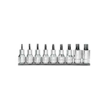 Serie di 9 chiavi a bussola maschio impronta Torx® con attacco 1/2" 920TX/SB9