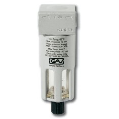 FILTRO PER LIQUIDI CON TAZZA DI PROTEZIONE A SCARICO RAPIDO MICRO 1/4" 