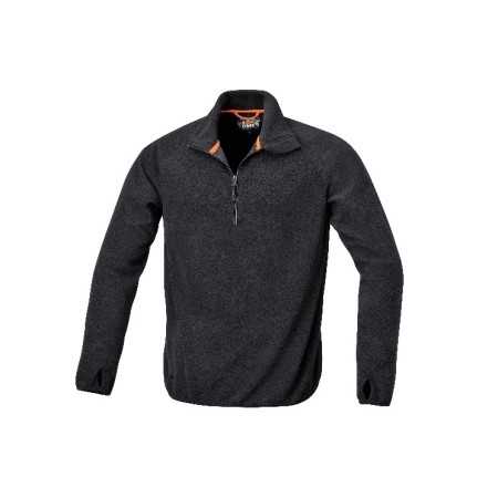 MICROPILE ZIP CORTA NERO 7635N