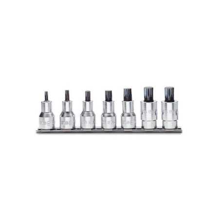 SERIE DI 7 CHIAVI A BUSSOLA MASCHIO PER VITI CON IMPRONTA XZN® CON ATTACCO QUADRO FEMMINA 1/2" ART. 920XZN/SB7   