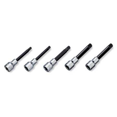 SERIE DI 5 CHIAVI A BUSSOLA MASCHIO PER VITI CON IMPRONTA XZN® CON ATTACCO QUADRO FEMMINA 1/2" ART. 920XZN/LS5   