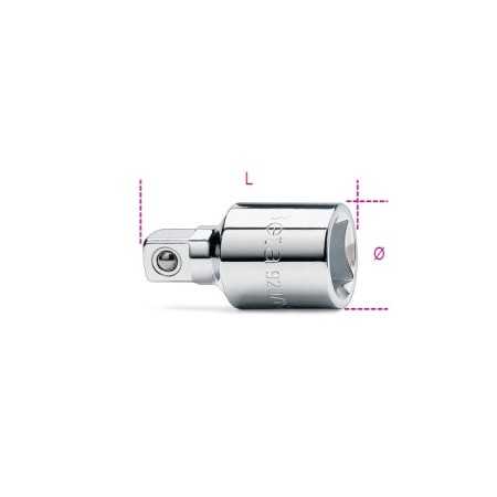 RACCORDO CON ATTACCO QUADRO FEMMINA 1/2" E MASCHIO 3/8" CROMATO ART. 920/15   