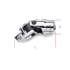 SNODO CON ATTACCHI QUADRI MASCHIO E FEMMINA 1/2" CROMATO  ART. 920/25