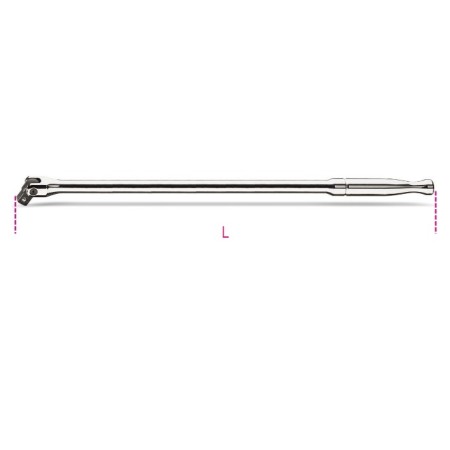 QUADRO MASCHIO 1/2" SNODATO CON IMPUGNATURA IN METALLO TIPO LUNGO CROMATO ART. 920M/35L   