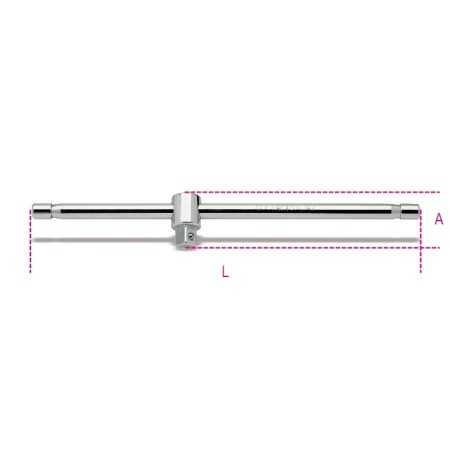 QUADRO MASCHIO 1/2"  CON SPINA SCORREVOLE CROMATO ART. 920/42   