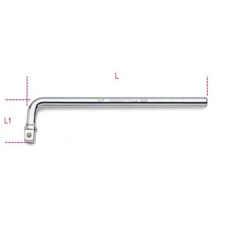 QUADRO MASCHIO 1/2" AD ANGOLO CROMATO ART. 920/44   