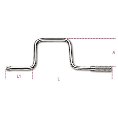 QUADRO MASCHIO 1/2" CON MANOVELLA CROMATO ART. 920/46   