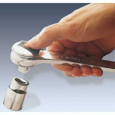 CRICCHETTO REVERSIBILE CON ATTACCO QUADRO MASCHIO 1/2" "LOCKING SYSTEM" CROMATO ART. 920/55LC   