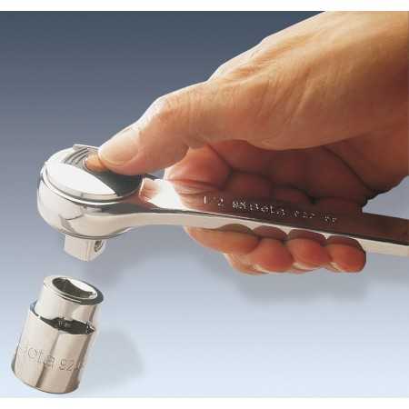 CRICCHETTO REVERSIBILE CON ATTACCO QUADRO MASCHIO 1/2" "LOCKING SYSTEM" CROMATO ART. 920/55LC   