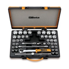 37 CHIAVI A BUSSOLA POLIGONALI 5 ACCESSORI IN CASSETTA DI LAMIERA ART. 920/C37   