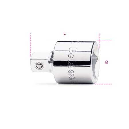 RACCORDO CON ATTACCO QUADRO FEMMINA 3/4" E MASCHIO 1/2" CROMATO ART. 928/15   