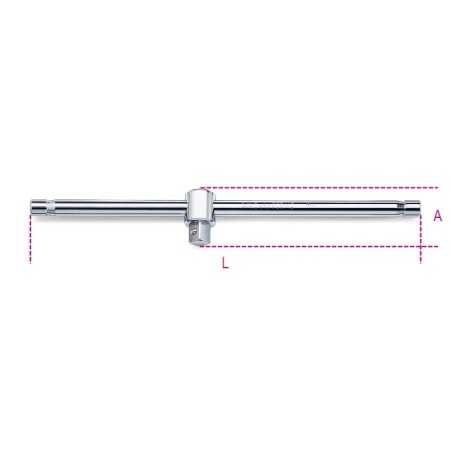QUADRO MASCHIO 3/4" CON SPINA SCORREVOLE CROMATO ART. 928/42   