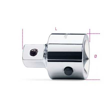 RACCORDO CON ATTACCO QUADRO FEMMINA 1" E MASCHIO 3/4" CROMATO ART. 929/15   