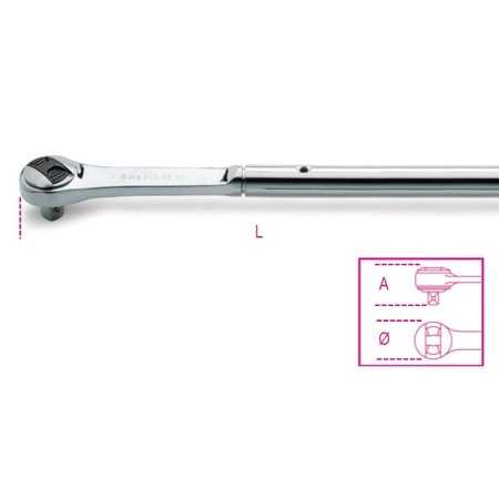 CRICCHETTO REVERSIBILE CON ATTACCO QUADRO MASCHIO 1" CROMATO ART. 929/55   