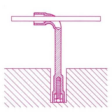 CHIAVI A PIPA DOPPIE ESAGONALI CROMATE LUCIDE MM 6x6 ART. 933   