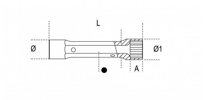 CHIAVI A TUBO DOPPIE ESAGONALI SERIE LEGGERA CROMATE SATINATE MM 8x9 ART. 935   