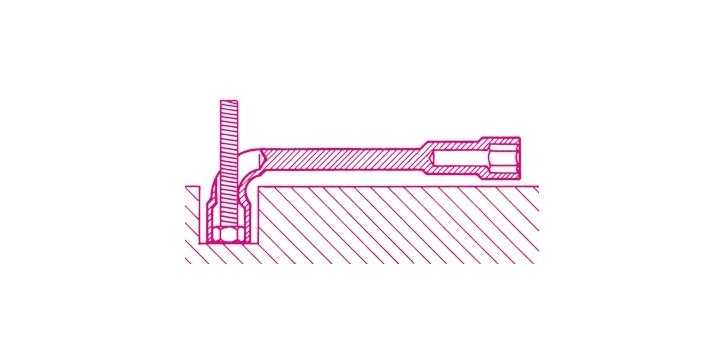 CHIAVI A PIPA DOPPIE ESAGONALI-POLIGONALI CROMATE MM 25x25 ART. 937   