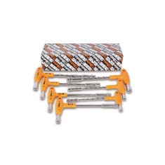 SERIE DI 7 CHIAVI A PIPA ESAGONALI-POLIGONALI CON IMPUGNATURA DI MANOVRA ART. 941/S7   