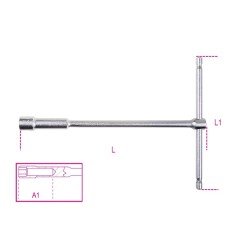 CHIAVI A T SEMPLICI CON BUSSOLA ESAGONALE PROFONDA MM 12 ART. 949   