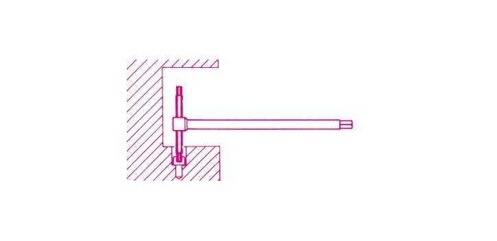 CHIAVI A T CON TRE ESTREMITA' MASCHIO ESAGONALE 3/32 POLLICI ART. 951AS   