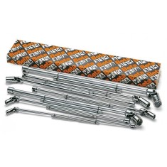 SERIE DI 18 CHIAVI A T CON BUSSOLA ESAGONALE SNODATA ART. 952/S18   