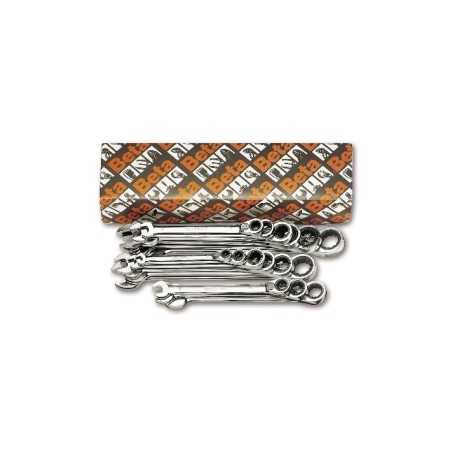 SERIE DI 15 CHIAVI COMBINATE A CRICCHETTO ART. 142/S15   