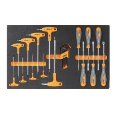 TERMOFORMATO MORBIDO CON ASSORTIMENTO DI 24 ATTREZZI BETA M60