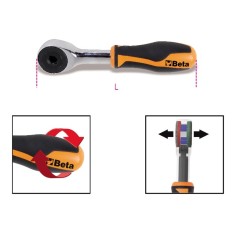 CRICCHETTO PORTAINSERTI CON IMPUGNATURA ROTANTE ART. 860/58   