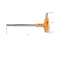 QUADRO MASCHIO 1/4" PIEGATO CON IMPUGNATURA DI MANOVRA ART. 900T/44   