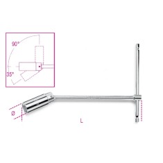 CHIAVI A T CON BUSSOLA SNODATA PER CANDELE D'ACCENSIONE 20,8 13/16 ART. 957   