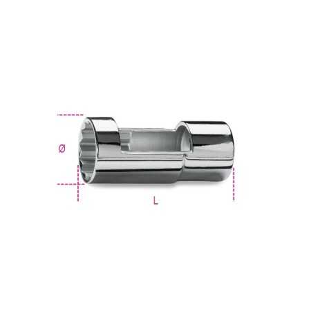 CHIAVI A BUSSOLA CON ATTACCO QUADRO FEMMINA 1/2" PER INIETTORI MOTORI DIESEL MM 27 ART. 960A   