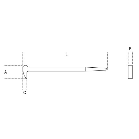 LEVA CON ESTREMITA' A PUNTA E A BECCO ART. 964