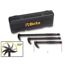 SERIE DI 3 LEVE CON TESTA SNODATA PIATTA CURVA ART. 966/C3   