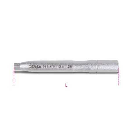 PERNI GUIDA FEMMINA  PER MONTAGGIO RUOTE M12x1,25 ART. 985F