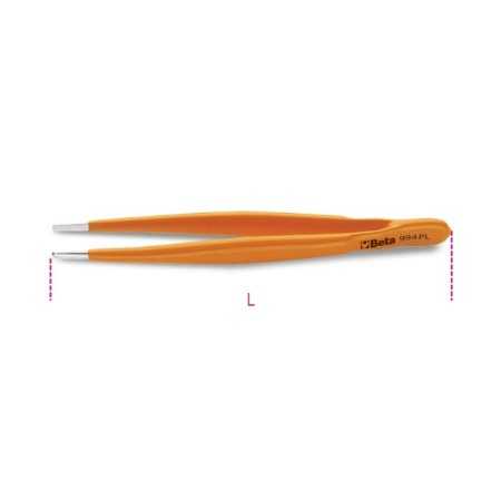 PINZETTA A MOLLA A PUNTE LARGHE DIRITTE ARROTONDATE ART. 994PL   