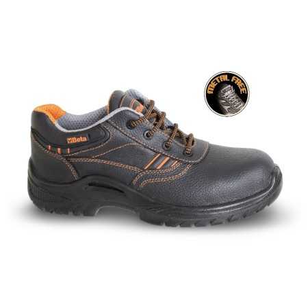 SCARPE IN PELLE PIENO FIORE IDROREPELLENTE AR. 7200BKK