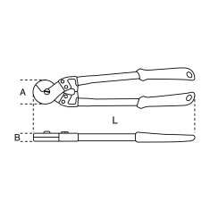 TAGLIAFUNI PER FUNI FLESSIBILI L MM 420 ART. 1104    2