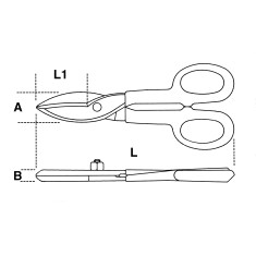 CESOIE MODELLO AMERICANO LAME LARGHE DIRITTE L~300 ART. 1112    2