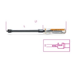 GIRAVITE PRENSILI PER VITI CON IMPRONTA A CROCE PHILIPS® PHxDxL MM 1x5x150 ART. 1251   