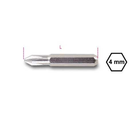 INSERTI 4 MM PER VITI CON IMPRONTA PHILLIPS® PH 00 ART. 1256PH   